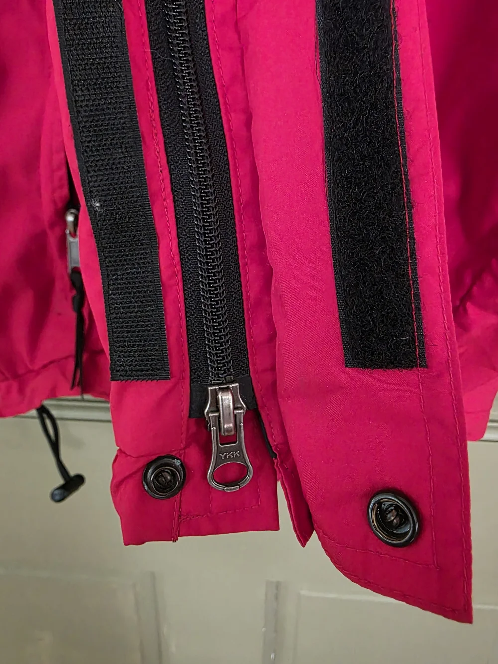 The North Face Men’s Two-Tone Red and Black Waterproof Jacket